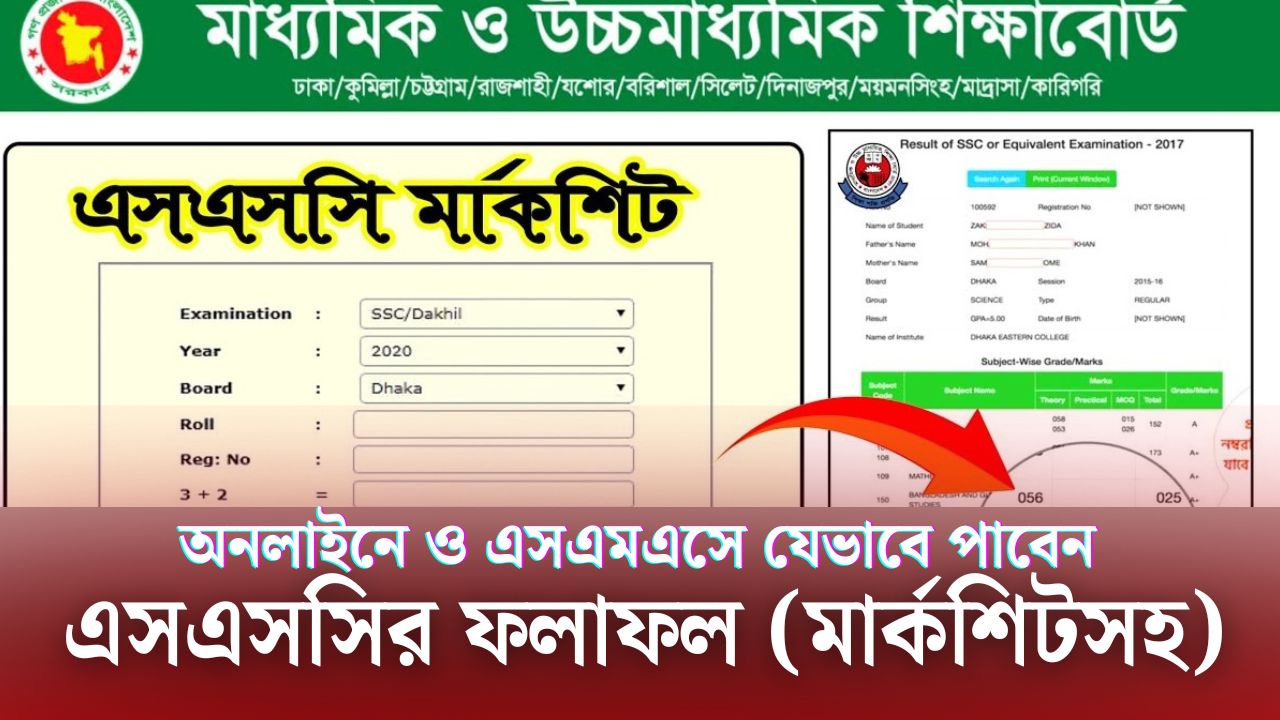 এসএসসি রেজাল্ট ২০২৫ মার্কশিট সহ চেক করার নিয়ম | SSC result 2025 marksheet
