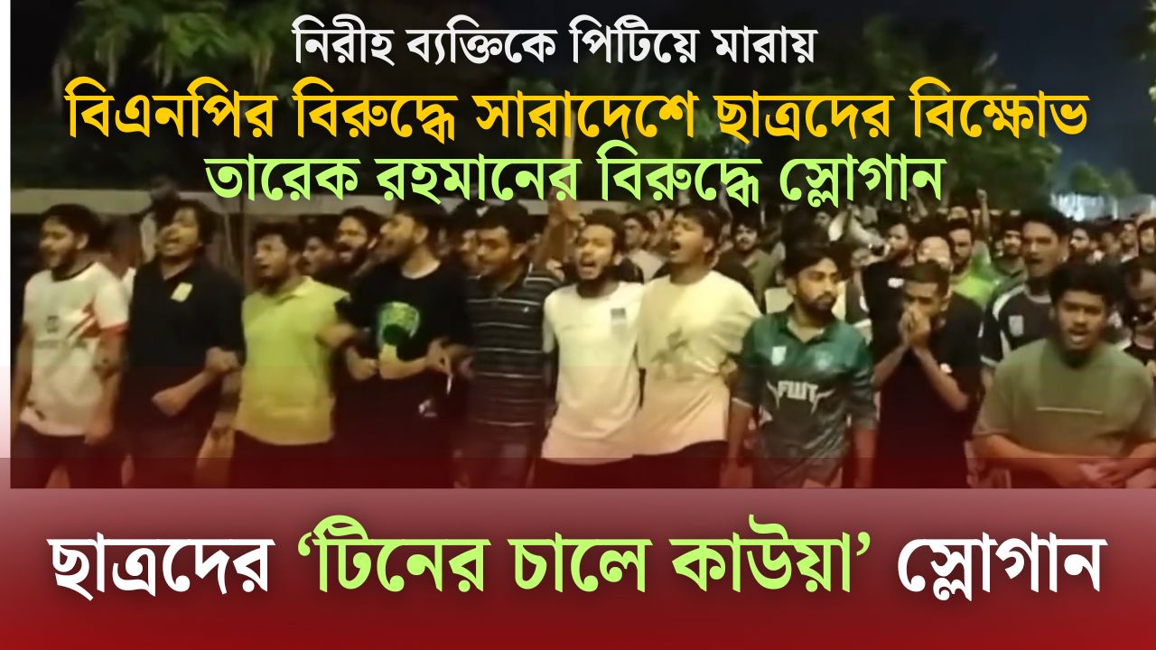 মিটফোর্ড হত্যাকাণ্ড : মধ্যরাতে সারাদেশ উত্তাল, বিএনপির বিরুদ্ধে ছাত্রদের বিক্ষোভ মিছিল