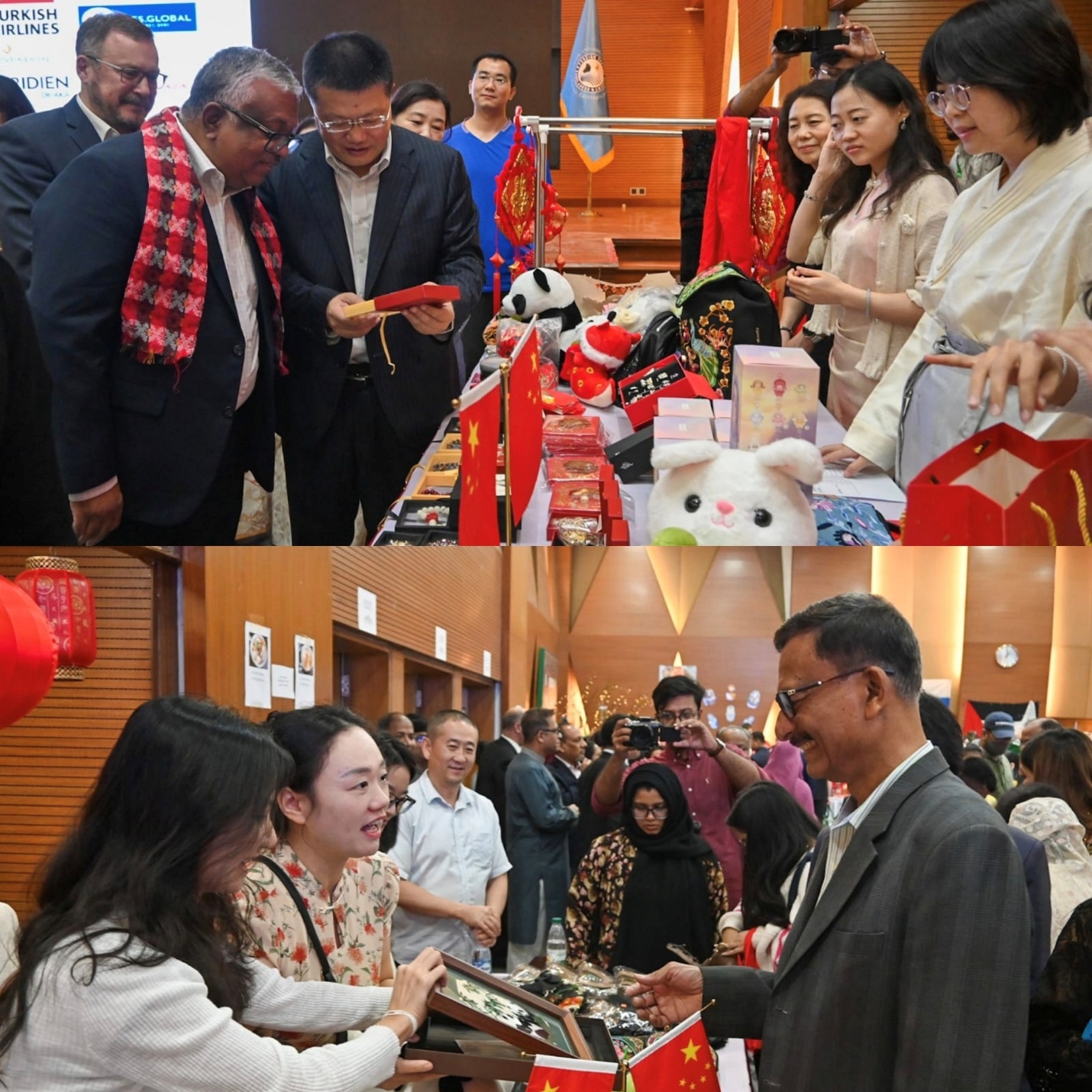 বাংলাদেশের চ্যারিটি বাজার নজর কাড়ল চীনা দূতাবাসের স্টল