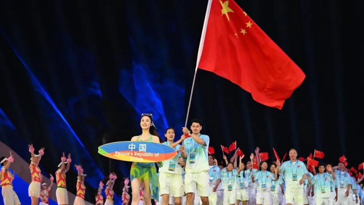 সানইয়ায় ৬ষ্ঠ এশিয়ান বিচ গেমসের জমকালো উদ্বোধন