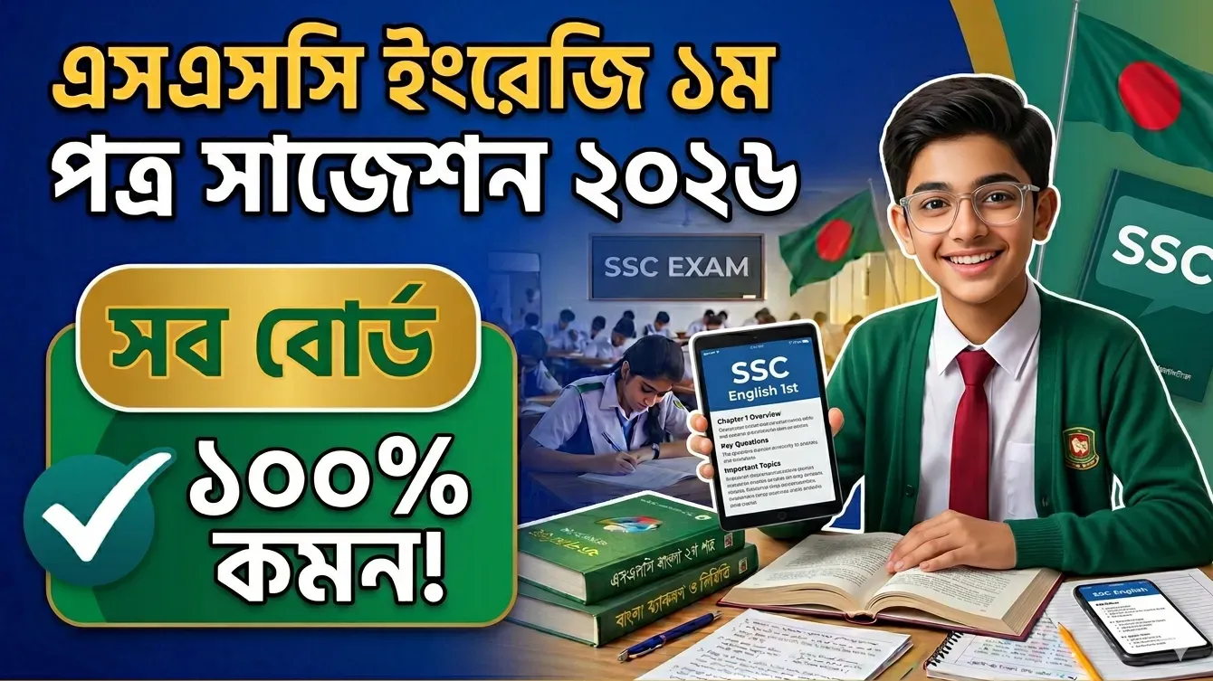 SSC English 1st Paper Suggestion 2026 (All Boards) – Complete সাজেশন
