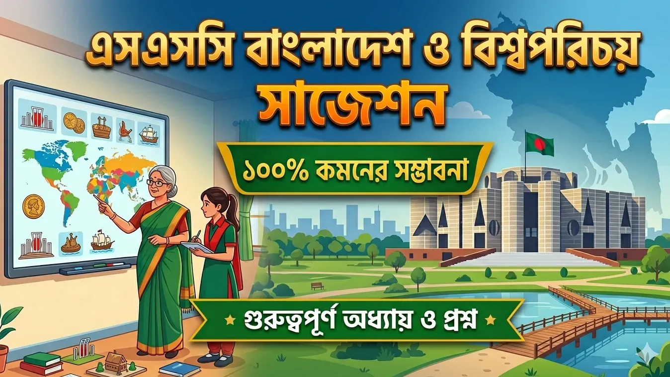 এসএসসি বাংলাদেশ ও বিশ্বপরিচয় সাজেশন ২০২৬ (সব বোর্ডের গুরুত্বপূর্ণ প্রশ্ন)