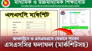 এসএসসি রেজাল্ট ২০২৫ মার্কশিট সহ চেক করার নিয়ম | SSC result 2025 marksheet
