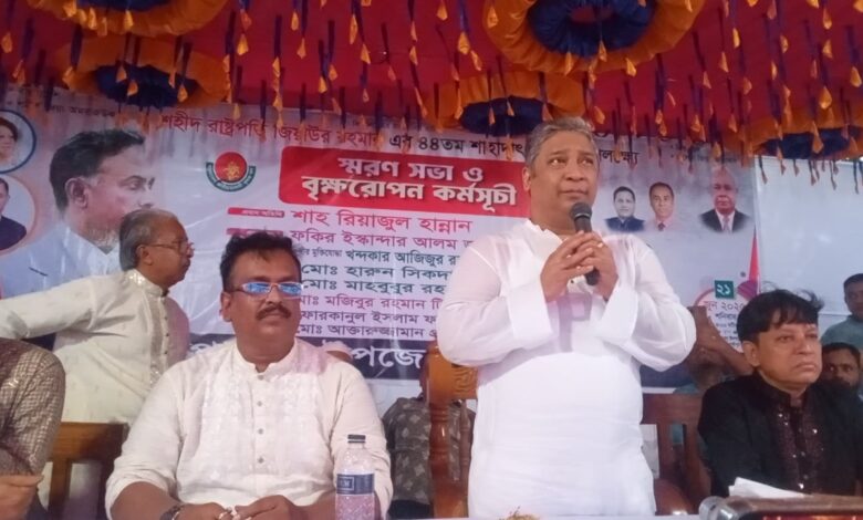 বিএনপির হাতে মানুষ হত্যার রক্ত নেই : রিয়াজুল হান্নান